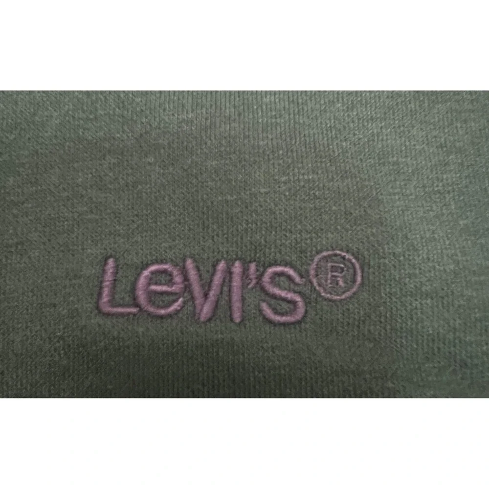 Levi’s‎ Relaxed Hoodie XS Forest Green Logo Pullover Cotton Blend Unisex